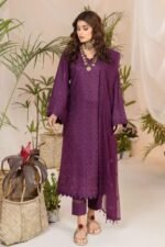 Purple Chikankari Elegance - Image 2