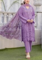 Purple Chikankari Elegance - Image 3