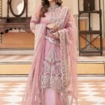Rose Mist Organza Suit