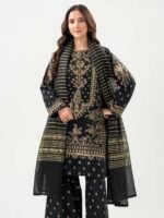 Classic Black & Gold Embroidered Suit - Image 3