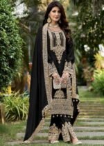 Classic Black & Gold Embroidered Suit - Image 2