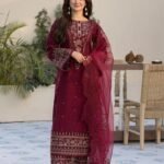 Maroon Royal Embroidered Suit