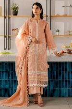 Peach Chikankari Blossom - Image 3