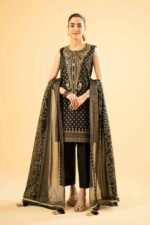 Classic Black & Gold Embroidered Suit