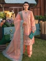 Peach Chikankari Blossom - Image 2